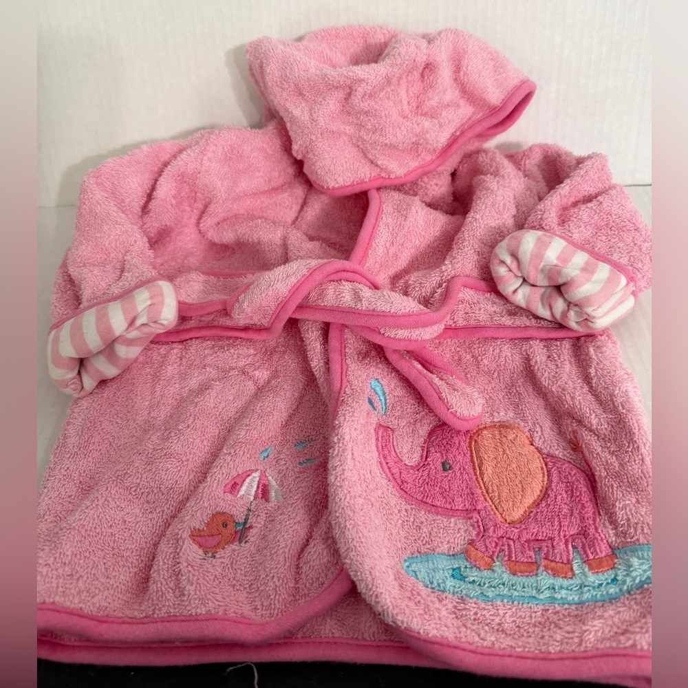 Just Bath Infant Girls Terry Bath Robe